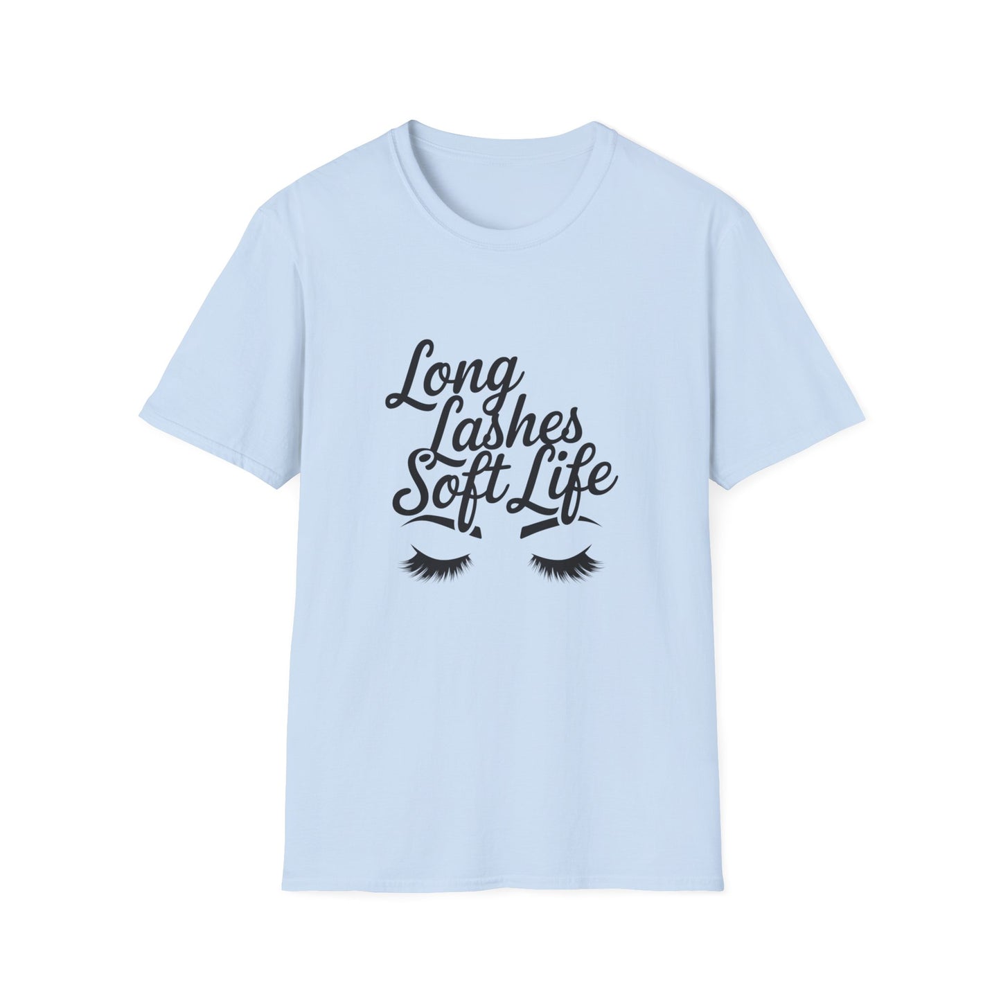 Mystical Dark Eyelashes T-Shirt | Chic Subtle Eye Design Tee | Unique Print-on-Demand Fashion Statement for Her