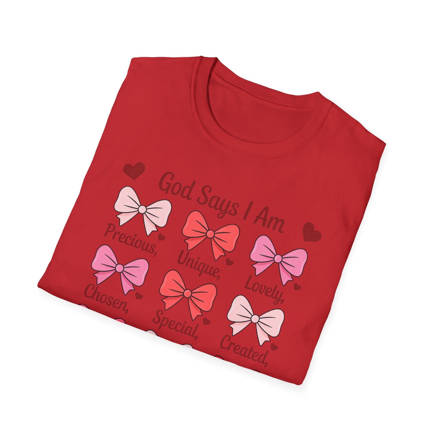 Inspiring God Says I Am T-Shirt for Women - Christian Affirmation Tee, Precious Unique Lovely Faith Gift, Divine Empowerment