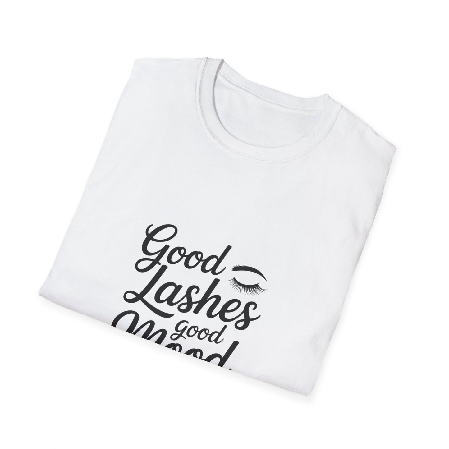 Uplifting 'Choose Joy Good Vibes' T-Shirt | Trendy Women's Positive Quote & Eyelashes Graphic Tee | Inspiring Gift