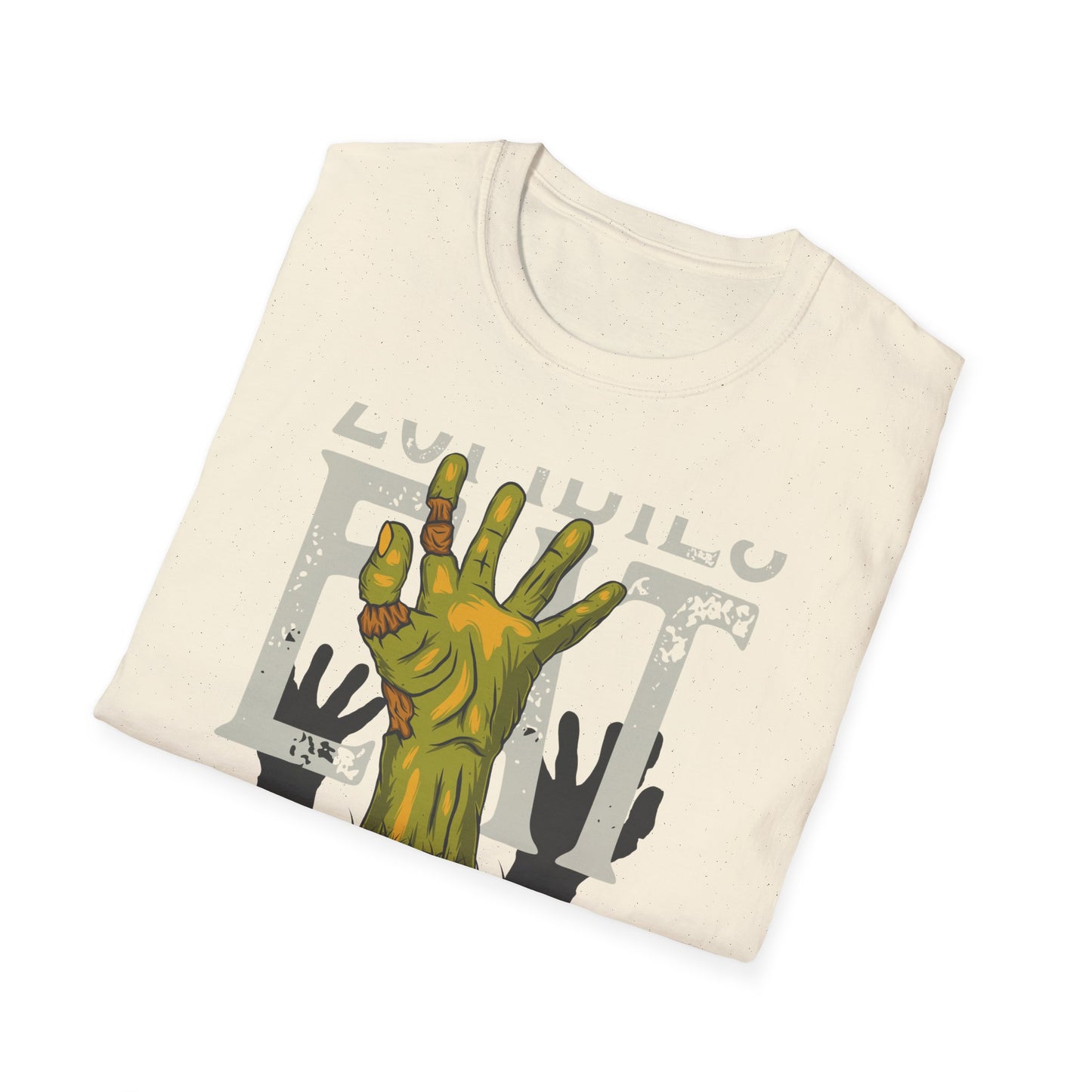 Hilarious Zombie 'Eat Fine' T-Shirt - Epic Horror Humor Tee for Undead Fans & Halloween