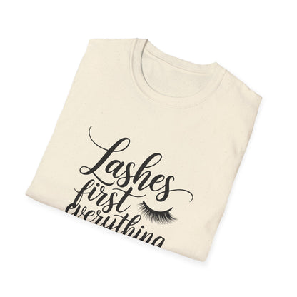 Fabulous Lashes First T-Shirt | Chic Beauty Lover Tee | Makeup Artist Gift | Trendy Lash Tech Apparel Must-Have