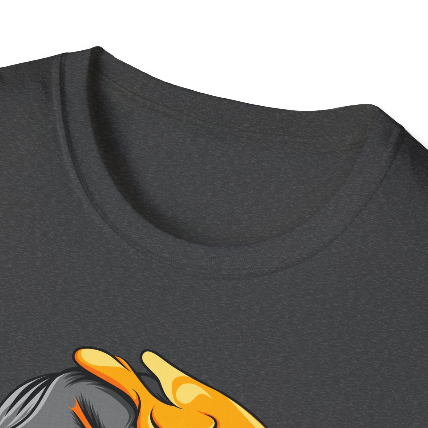 Vibrant Melting Skull Smiley Face T-Shirt | Unique Duality Graphic Tee | Edgy Streetwear Art