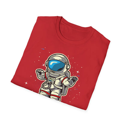 Radical Astronaut Skateboard T-Shirt | Awesome Space Skater Graphic Tee for Sci-Fi & Skate Fans | Unisex Stellar Design