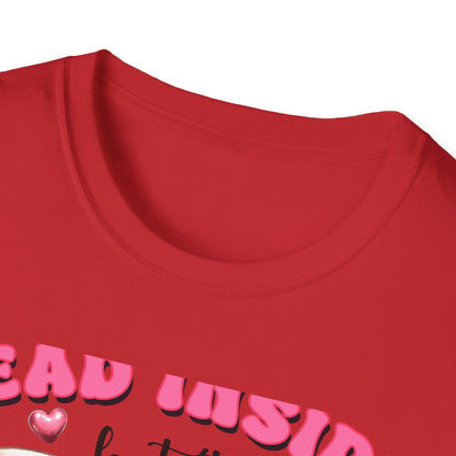 Awesome Dead Inside But Horny T-Shirt | Edgy Skull & Pink Hearts Tee | Sarcastic Valentine's Humor Gift