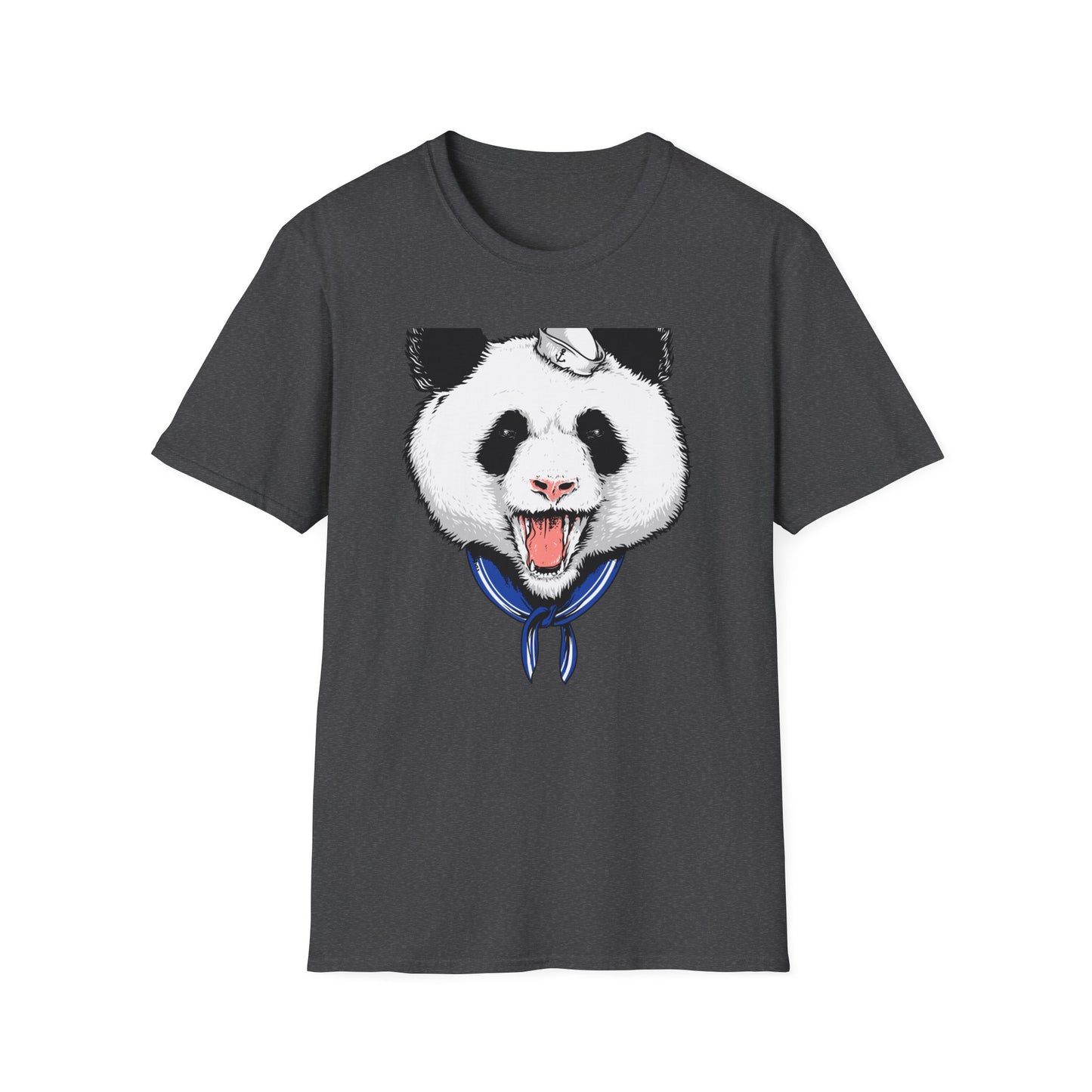 Fierce Sailor Panda T-Shirt | Unique Nautical Roaring Animal Graphic Tee for Bold Style