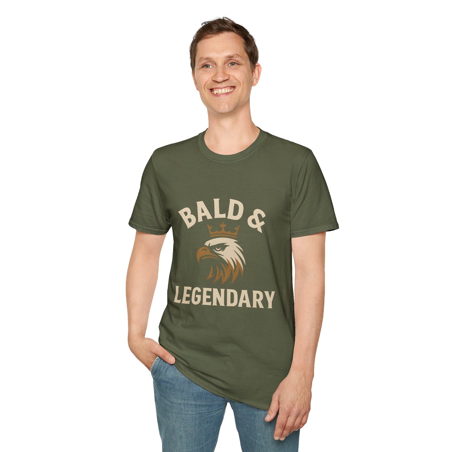 Bald & Legendary Eagle Graphic T-Shirt