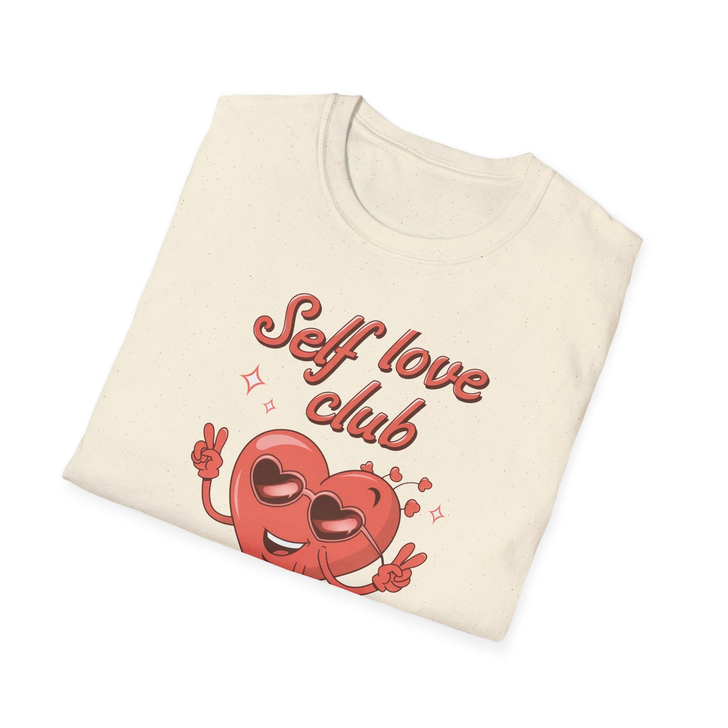 Awesome Self Love Club T-Shirt | Retro Heart Peace Sign Tee | Positive Vibes & Empowerment Gift