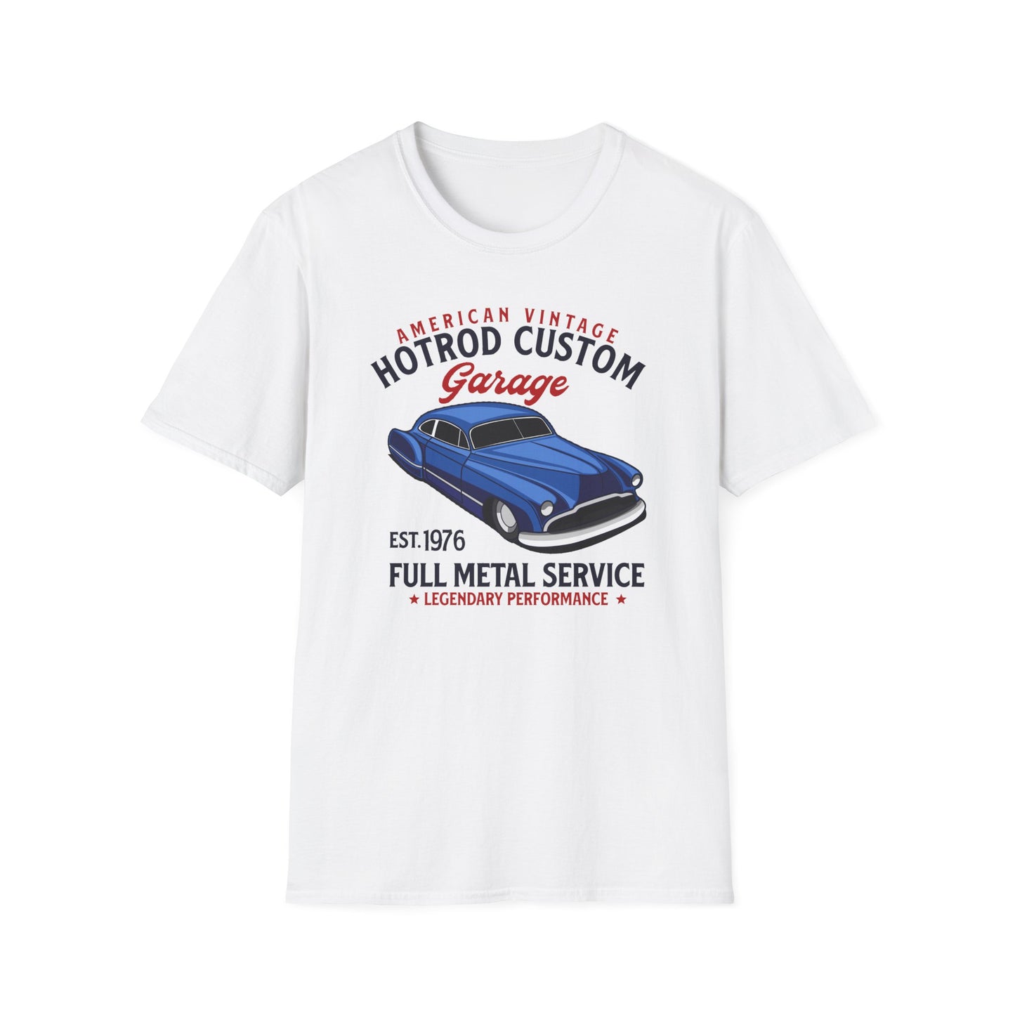 Legendary American Vintage Hotrod Custom Garage T-Shirt | Classic Car Enthusiast Apparel | Full Metal Service Tee Gift