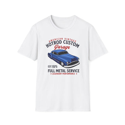 Legendary American Vintage Hotrod Custom Garage T-Shirt | Classic Car Enthusiast Apparel | Full Metal Service Tee Gift