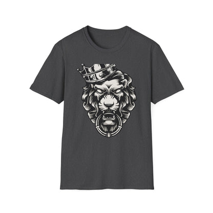 Majestic King Lion Crown T-Shirt - Fierce Regal Graphic Tee for Powerful Style & Dominance