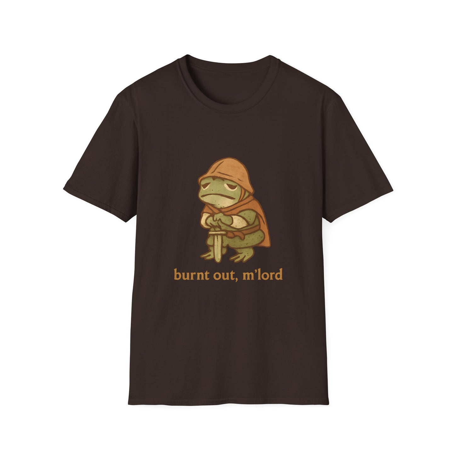 Burnt Out, M’Lord Frog Knight Tee
