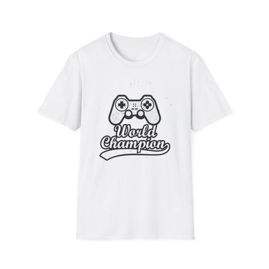 Epic Gamer World Champion T-Shirt | Distressed Video Game Controller Tee | Ultimate Gaming Apparel Gift for Men & Women