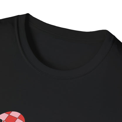 Heartfelt TEACH Hearts T-Shirt | Groovy Valentine's Gift for Educators | Trendy Teacher Appreciation Tee