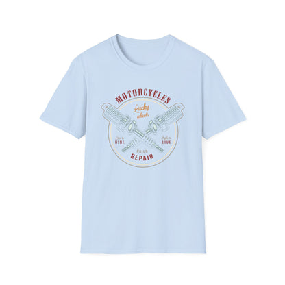 Epic Vintage Motorcycle T-Shirt for Bikers | Live to Ride Spark Plug Mechanic Tee | Bold & Premium Design