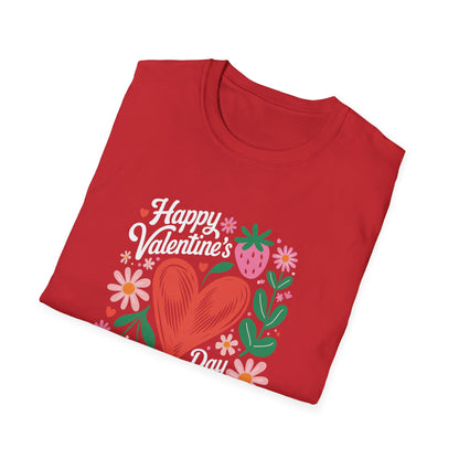 Groovy Valentine's Day T-Shirt | Adorable Retro Heart & Flower Love Tee for Women & Girls | Sweet Holiday Gift
