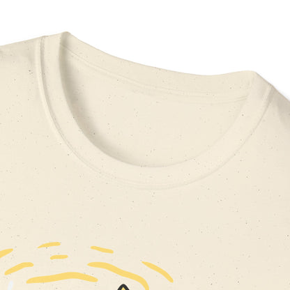 Radiant Half Sunflower T-Shirt | Unique Hand-Drawn Floral Tee for Sunny Vibes & Nature Lovers