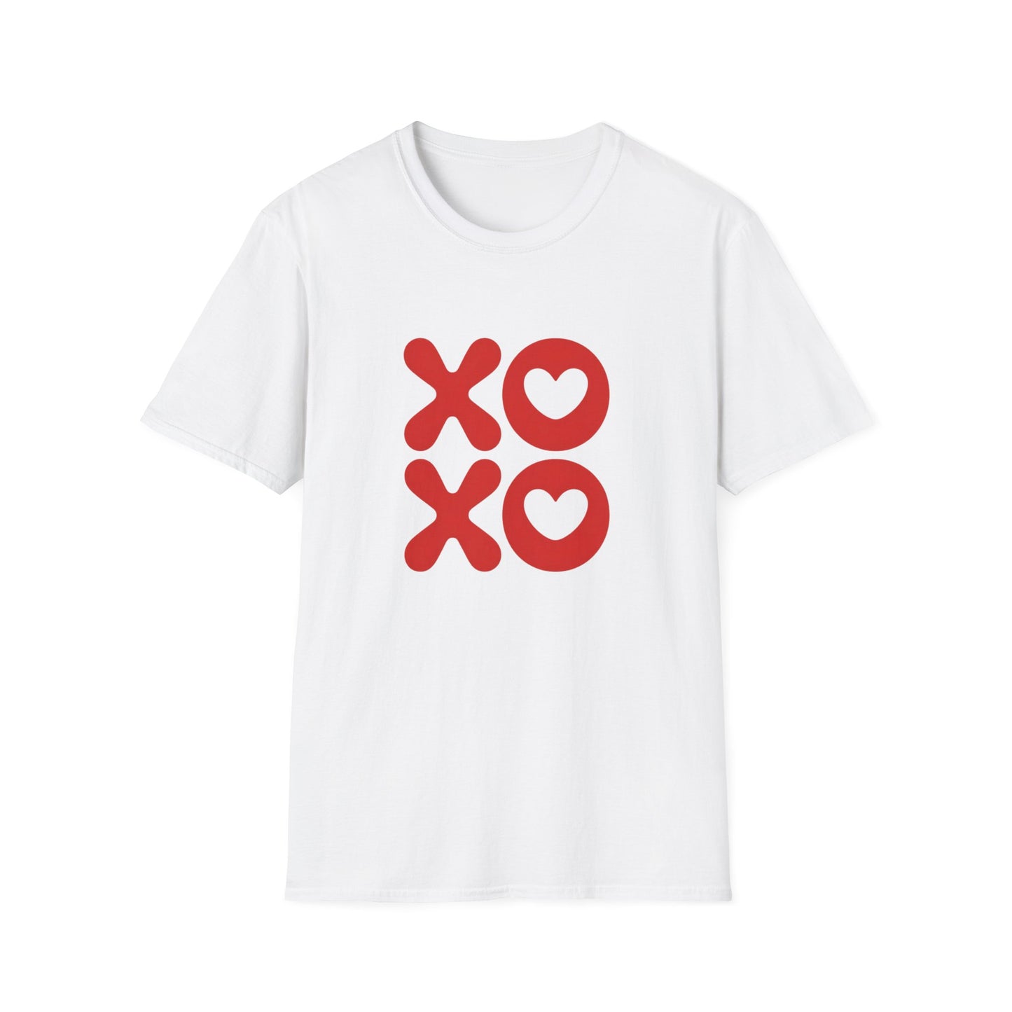 Sweet XOXO Hugs & Kisses Heart T-Shirt | Express Your Love with This Adorable Couple's Tee | Perfect Valentine's Day Gift