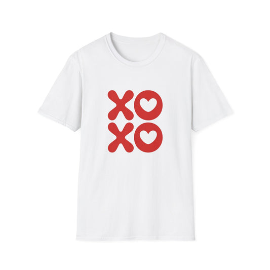 Sweet XOXO Hugs & Kisses Heart T-Shirt | Express Your Love with This Adorable Couple's Tee | Perfect Valentine's Day Gift