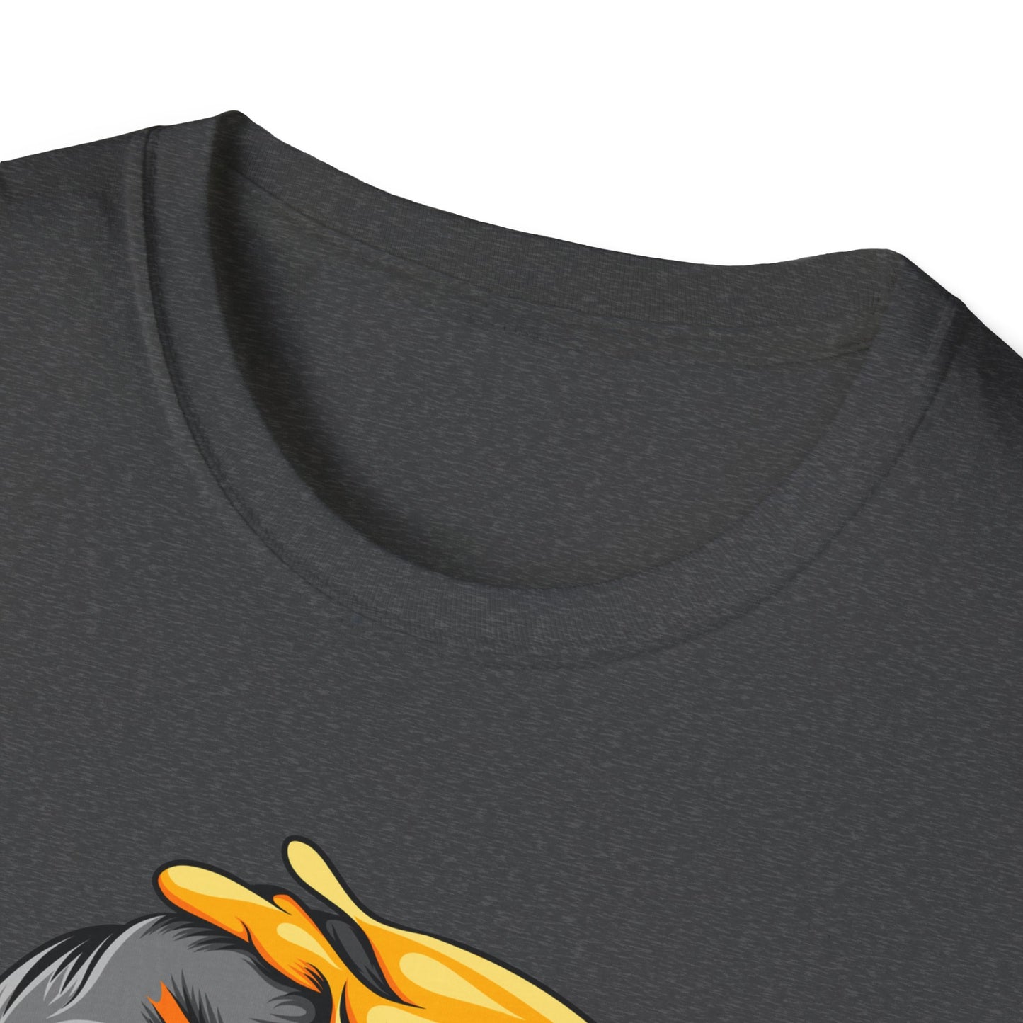 Vibrant Melting Emoji Skull T-Shirt | Unique Horror Pop Art Streetwear Tee | Edgy Graphic Design Statement