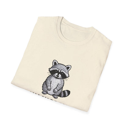 Charming Raccoon T-Shirt | Adorable Trash Panda Tee | Unique Wildlife Lover Graphic Top | Perfect Animal Gift Idea