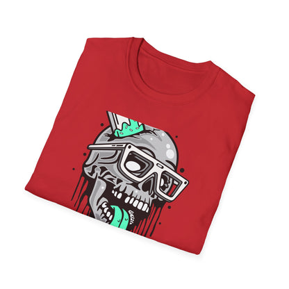 Awesome Melting Skull Popsicle T-Shirt - Cool Sunglasses & Minty Tongue Tee for Summer Vibes & Edgy Style