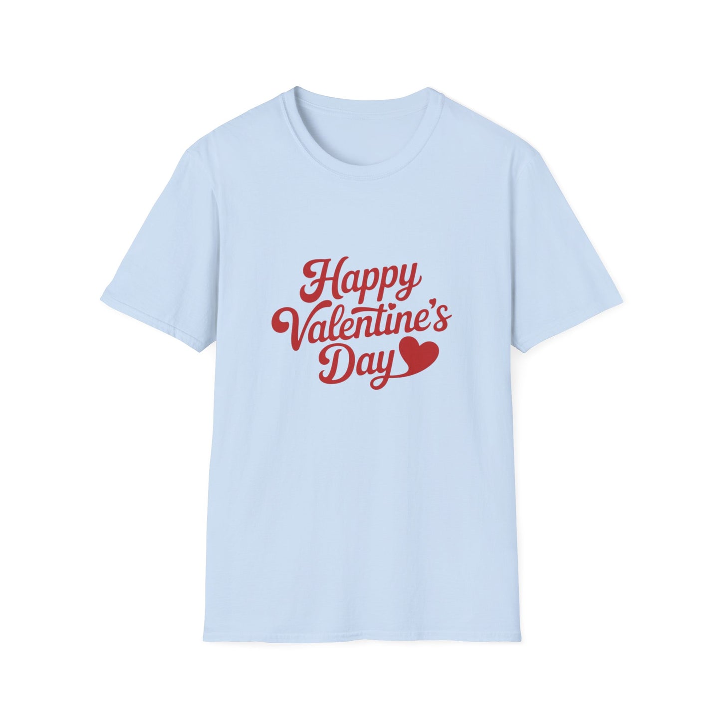 Happy Valentine's Day T-Shirt | Romantic Heart Script Love Tee | Sweet Gift for Couples | Expressive Celebration Apparel