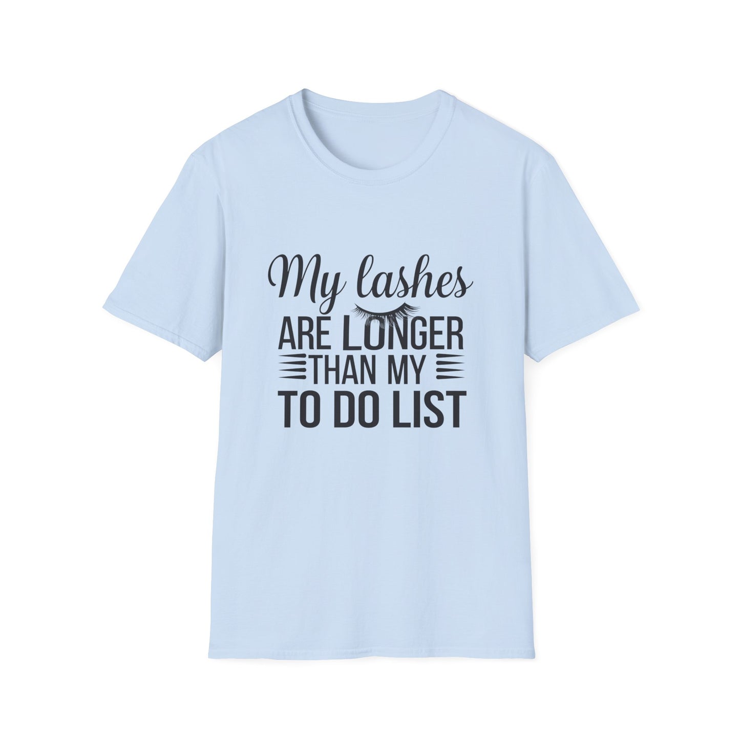 Fabulous Lashes Longer Than My To-Do List T-Shirt | Funny Beauty Lover & Lash Tech Tee | Trendy Makeup Gift