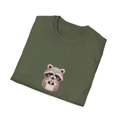 Adorable 'Emotionally Attached to Snacks' Raccoon T-Shirt - Hilarious Foodie & Animal Lover Tee - Unique Gift!