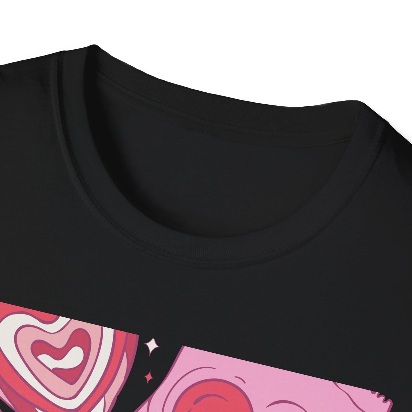 Hey Sugar Retro T-Shirt | Sweet Heart Lollipop & Candy Tee | Valentine's Day Love Gift | Cute Groovy Pink Design for Her