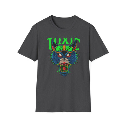 Vicious Toxic Wolf T-Shirt: Electrifying Rave Streetwear Tee with Neon Goggles – Unleash Your Edgy Style!