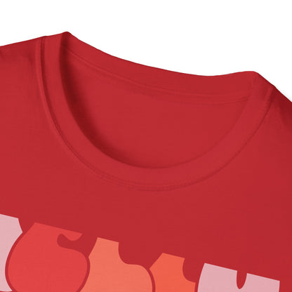 Groovy Hello Valentine T-Shirt - Retro 70s Style Tee with Checkerboard Print | Trendy Valentine's Day Gift for Her