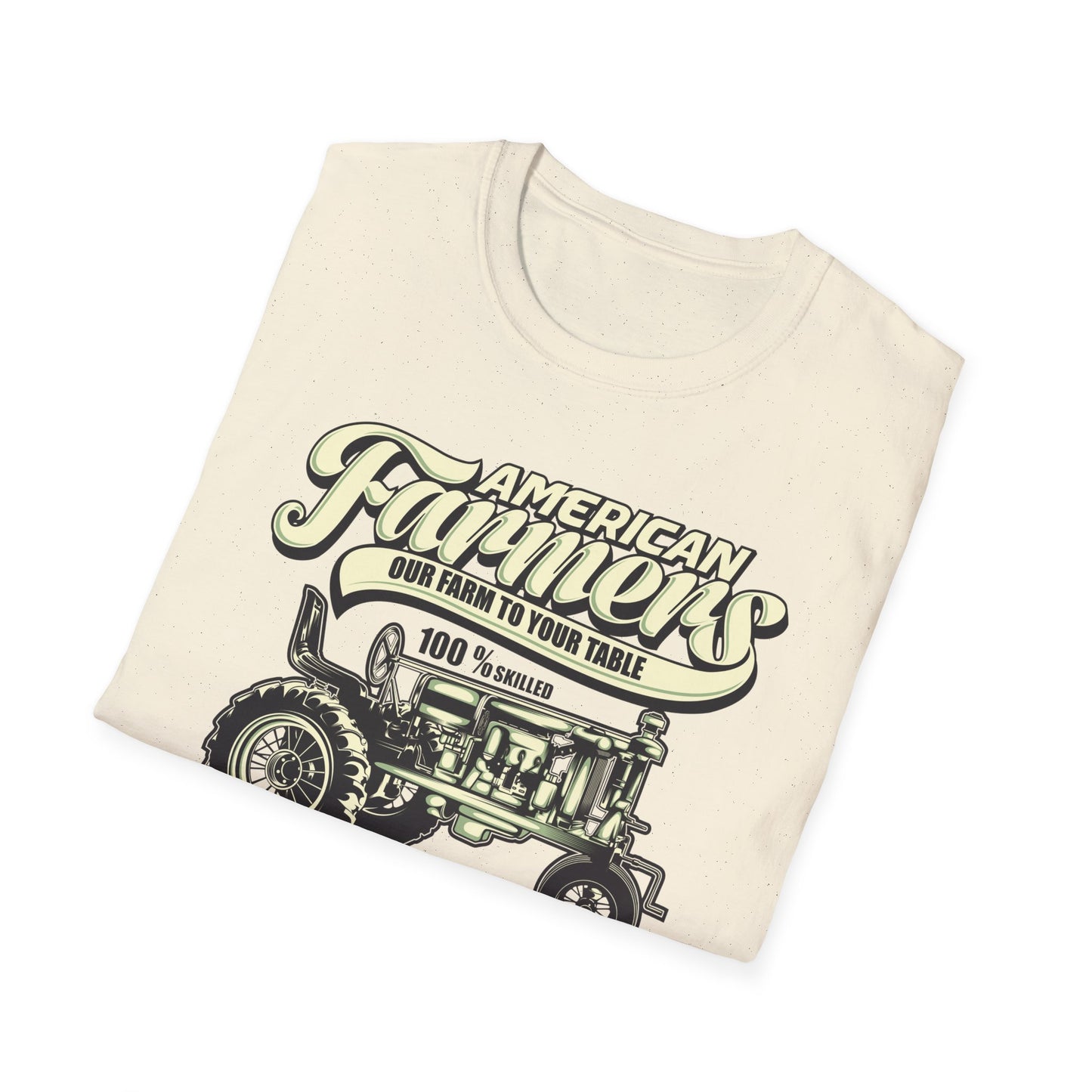 Dedicated American Farmers T-Shirt | Vintage Tractor Farm Life Tee | 'I Stop When I'm Done' Hard Work Agriculture Shirt Gift