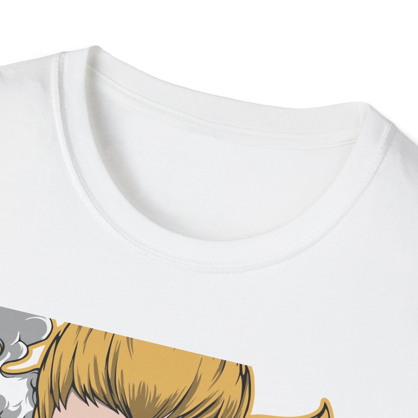 Captivating Mythic Hero T-Shirt | Dynamic Golden Warrior Anime Style Graphic Tee for Gamers & Fantasy Fans