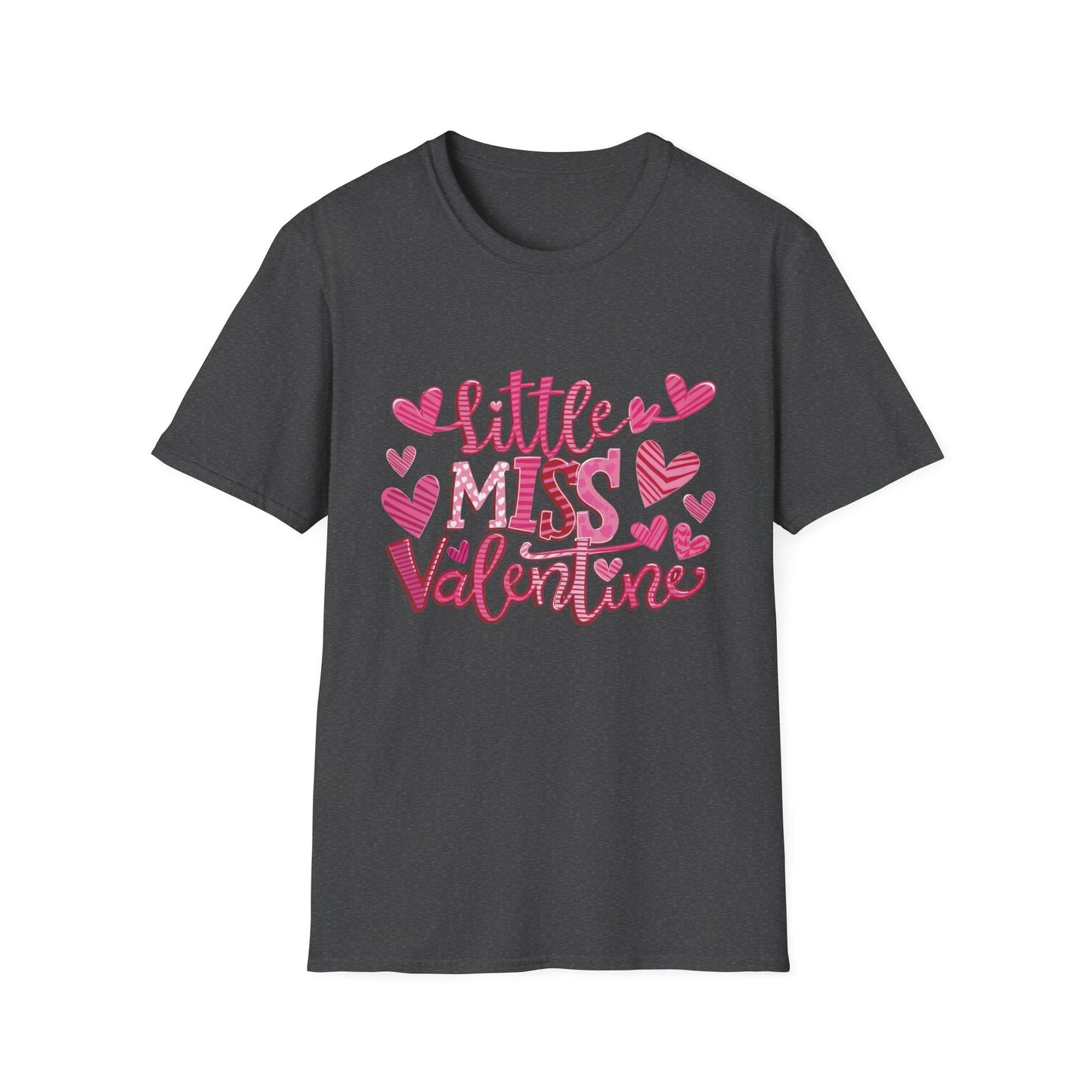 Adorable Little Miss Valentine T-Shirt | Girls' Cute Pink Hearts Tee | Perfect February 14th Gift for Kids