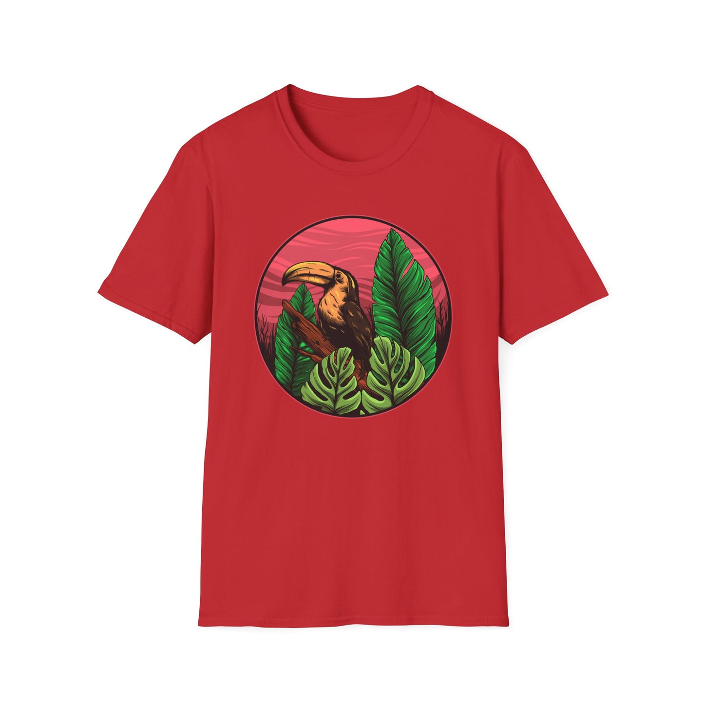 Vibrant Toucan Tropical T-Shirt: Exotic Jungle Bird Tee for Nature Lovers | Stunning Summer Vacation Apparel