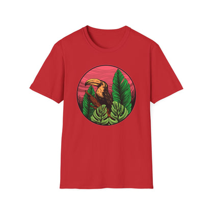Vibrant Toucan Tropical T-Shirt: Exotic Jungle Bird Tee for Nature Lovers | Stunning Summer Vacation Apparel