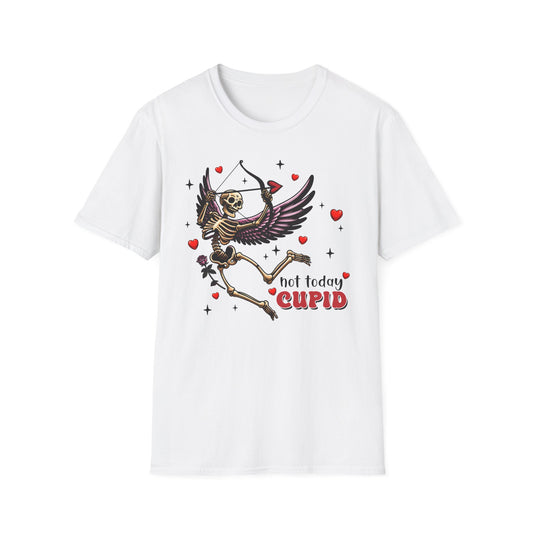 Dark Cupid Skeleton T-Shirt | Edgy Valentine's Day Love Tee | Unique Gothic Romance & Spooky Chic Gift