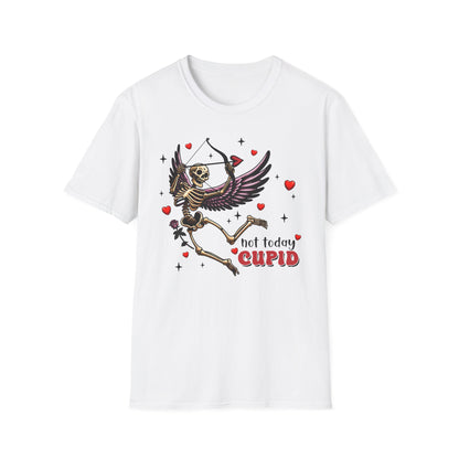 Dark Cupid Skeleton T-Shirt | Edgy Valentine's Day Love Tee | Unique Gothic Romance & Spooky Chic Gift