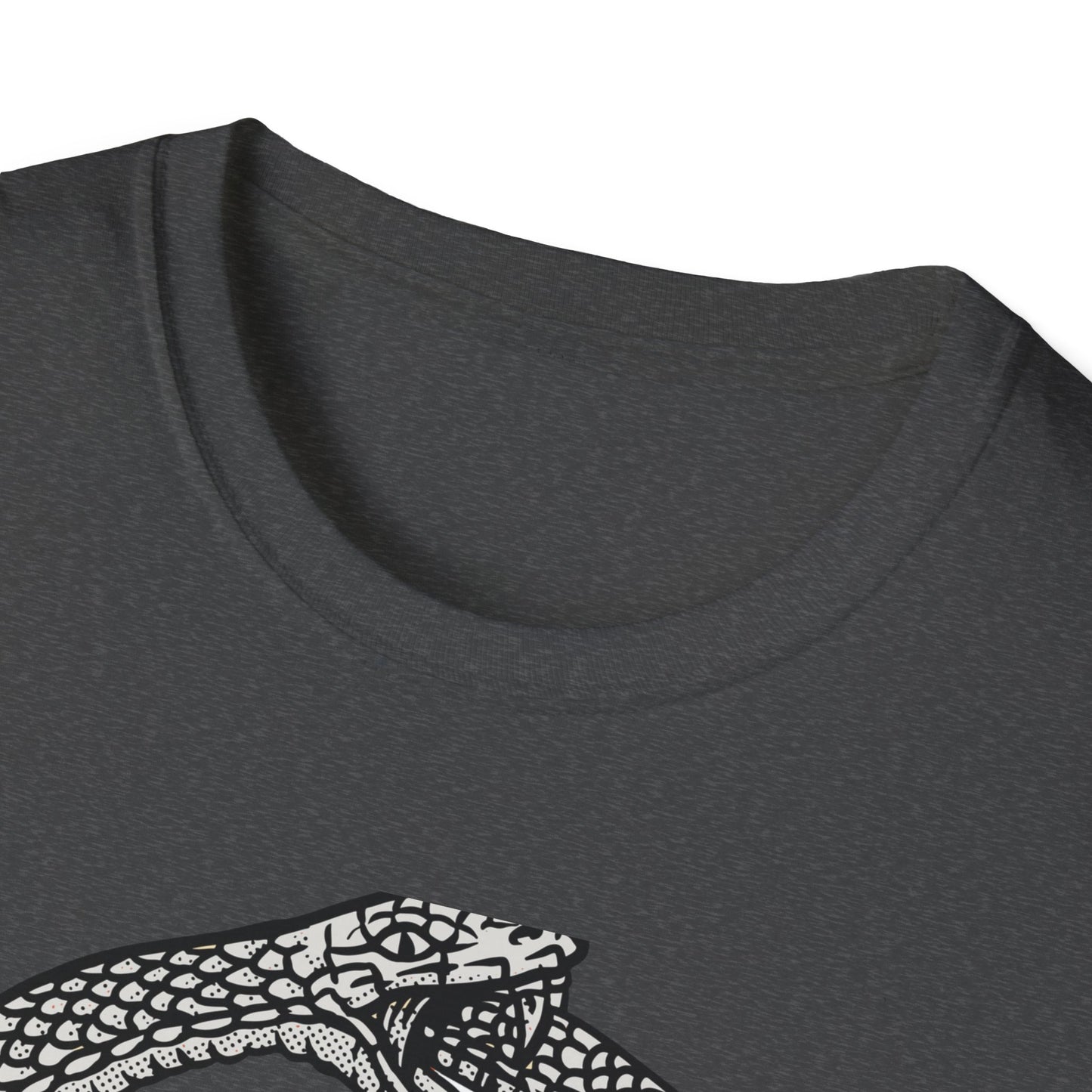 Mystical Ouroboros Serpent T-Shirt with Alchemical Leviathan Cross & Pillars - Esoteric Wisdom Tee