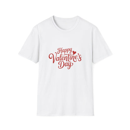 Sweet Happy Valentine's Day T-Shirt | Romantic Love Heart Script Tee Gift for Couples & Sweethearts