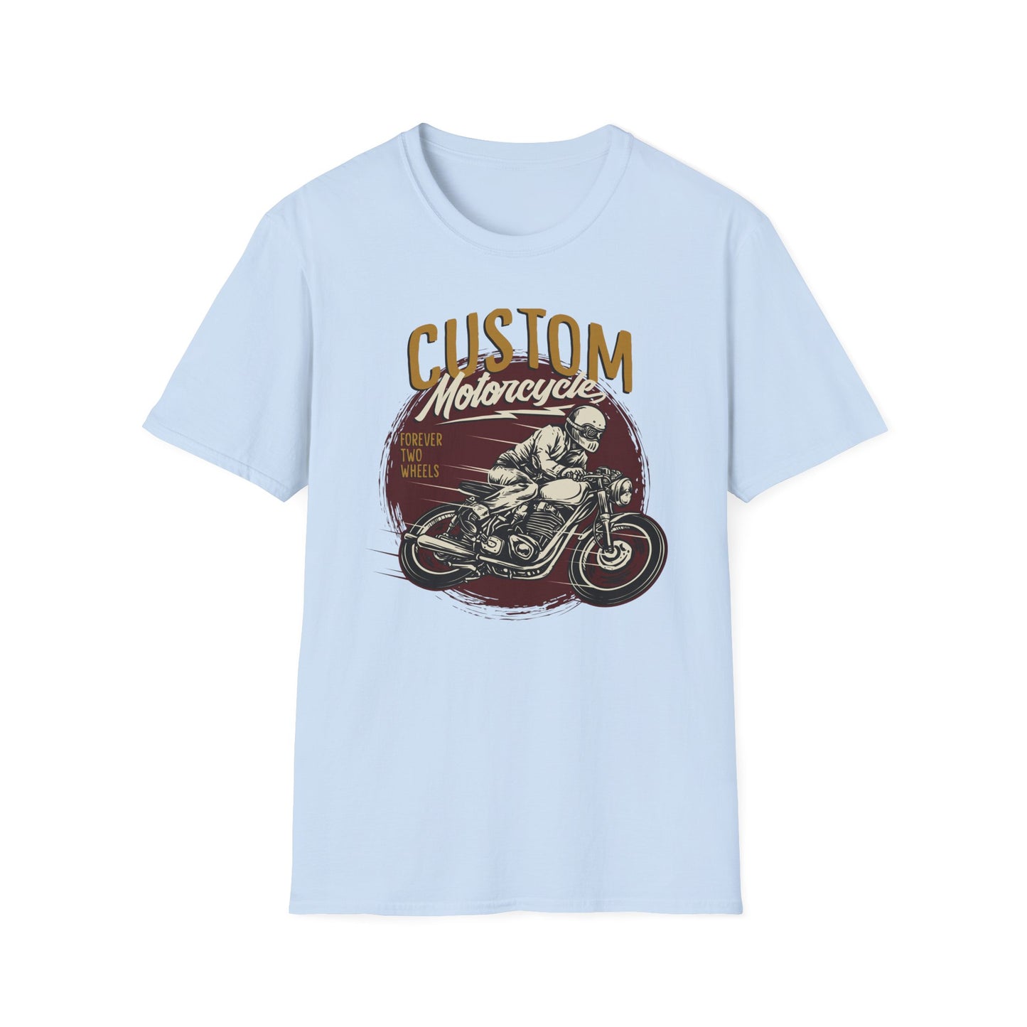 Epic Custom Motorcycle T-Shirt | Vintage Cafe Racer Biker Tee | Forever Two Wheels Rider Gift
