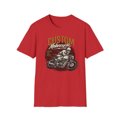 Epic Custom Motorcycle T-Shirt | Vintage Cafe Racer Biker Tee | Forever Two Wheels Rider Gift