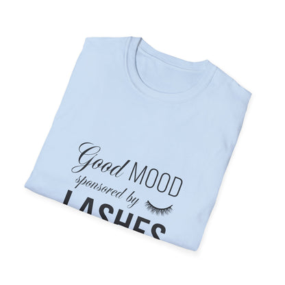 Good Mood Sponsored by Lashes T-Shirt | Chic Beauty Lover Tee | Fabulous Lash Fan Gift for Women