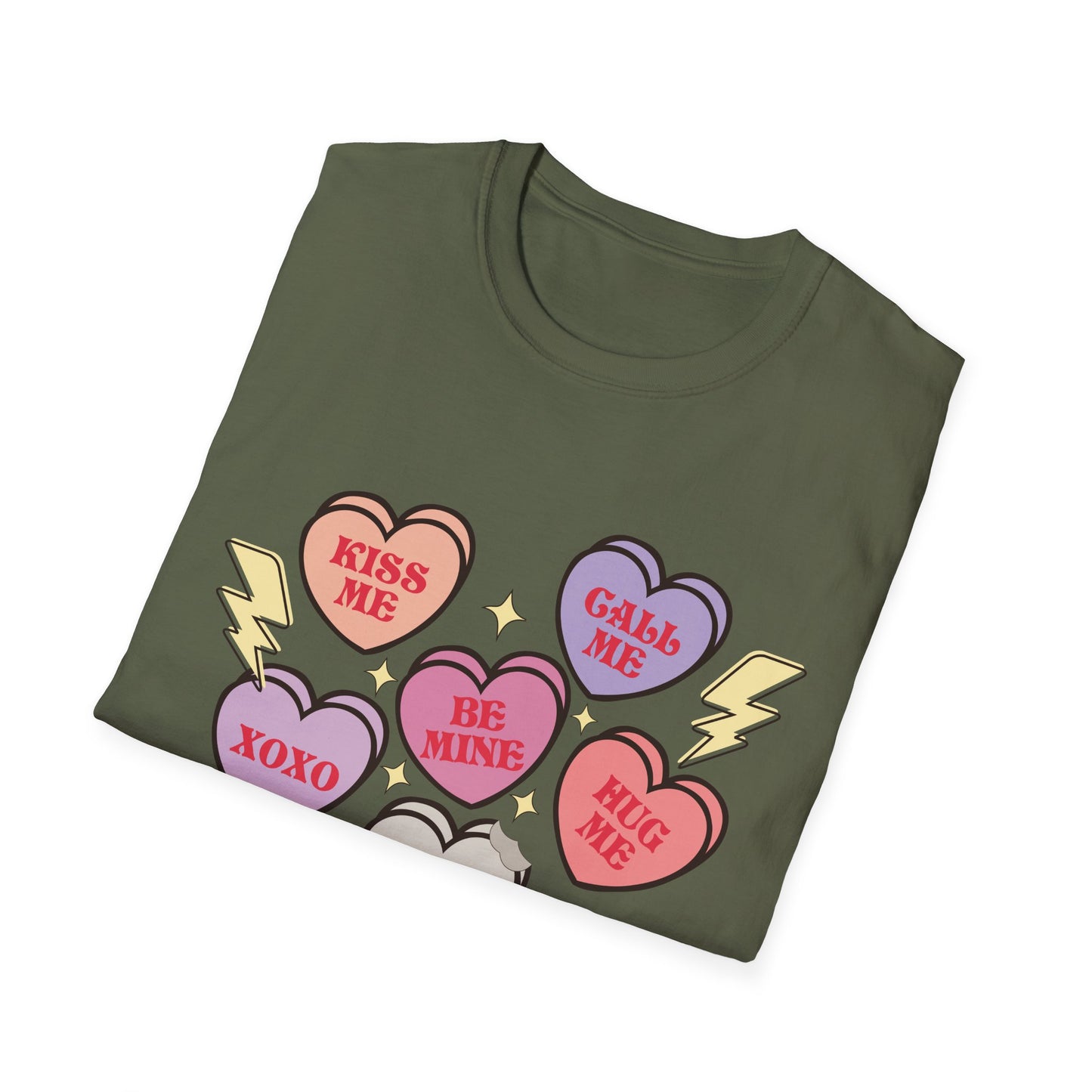 Cute & Sarcastic Retro Conversation Hearts T-Shirt | Funny Valentine's Day 'Nope' Candy Tee Gift