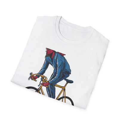 Rad Devil Cyclist T-Shirt - Edgy Urban Bike Rider Tee | Unique Men's & Women's Cycling Apparel