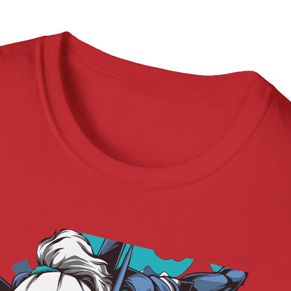 Epic Cybernetic Warrior Anime T-Shirt | Dynamic Futuristic Hero Manga Tee for Gamers & Sci-Fi Fans