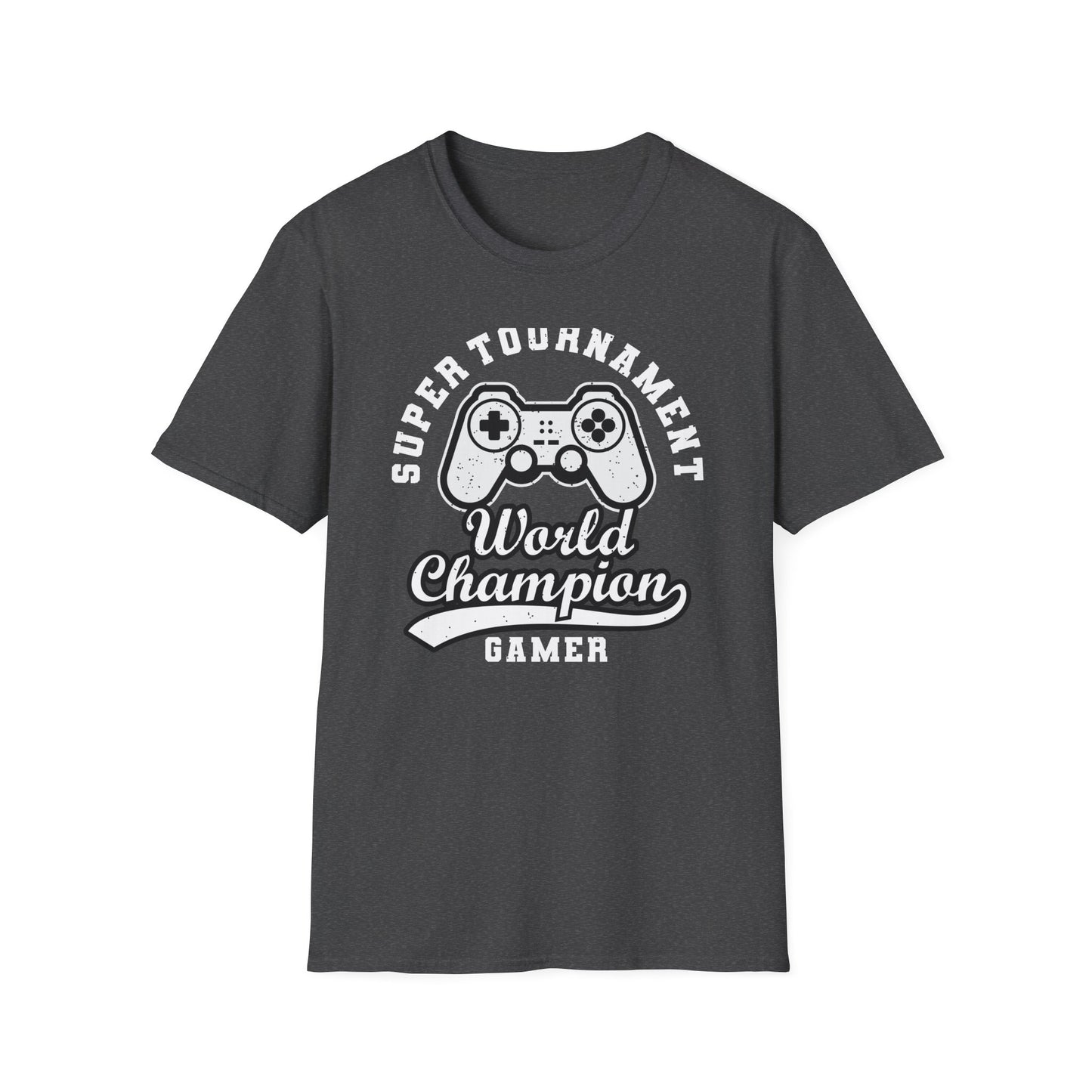Epic Gamer World Champion T-Shirt | Distressed Video Game Controller Tee | Ultimate Gaming Apparel Gift for Men & Women