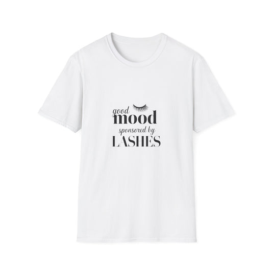 Good Vibes Sponsored By My Lash Tech T-Shirt - Chic Eyelash Design Tee | Trendy Beauty Lover Gift