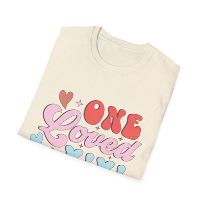 ONE Loved MIMI T-Shirt | Adorable Retro Groovy Grandma Gift | Sweet Mother's Day Grandparent Tee