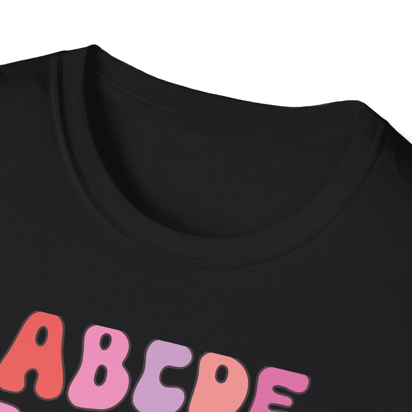Vibrant Groovy Alphabet T-Shirt | Cute Heart Letter Retro Aesthetic Tee | Fun Teacher & Valentine's Day Gift